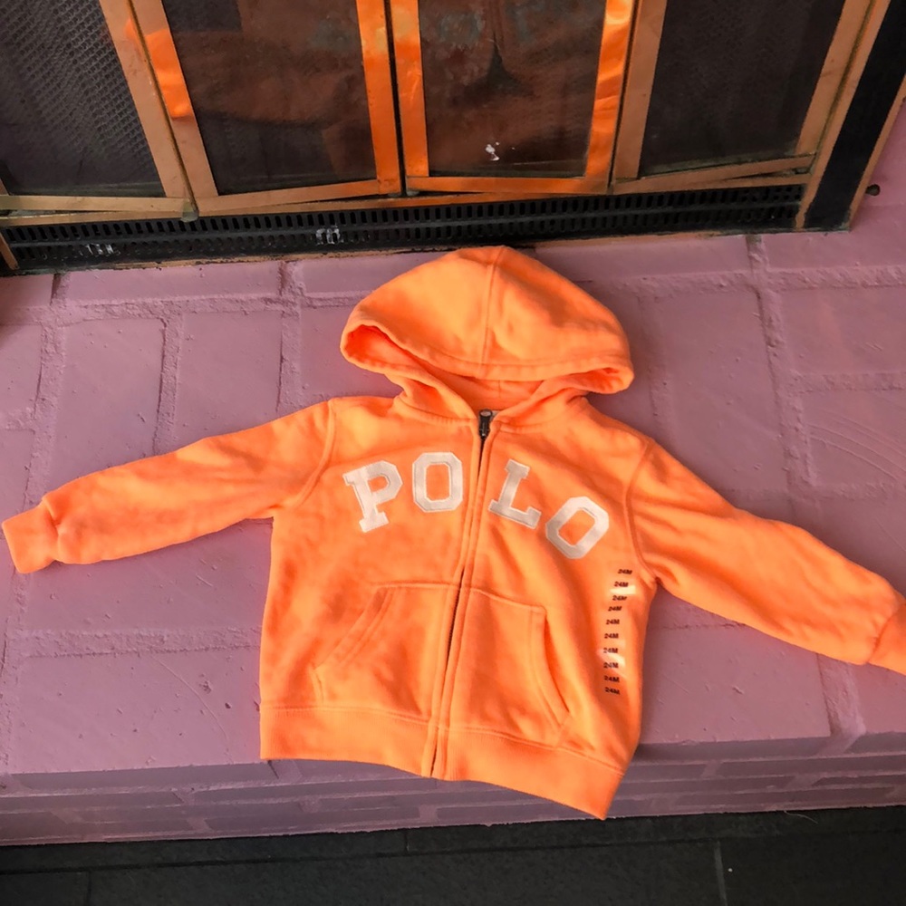 Toddler Polo Zip Up Hoodie
